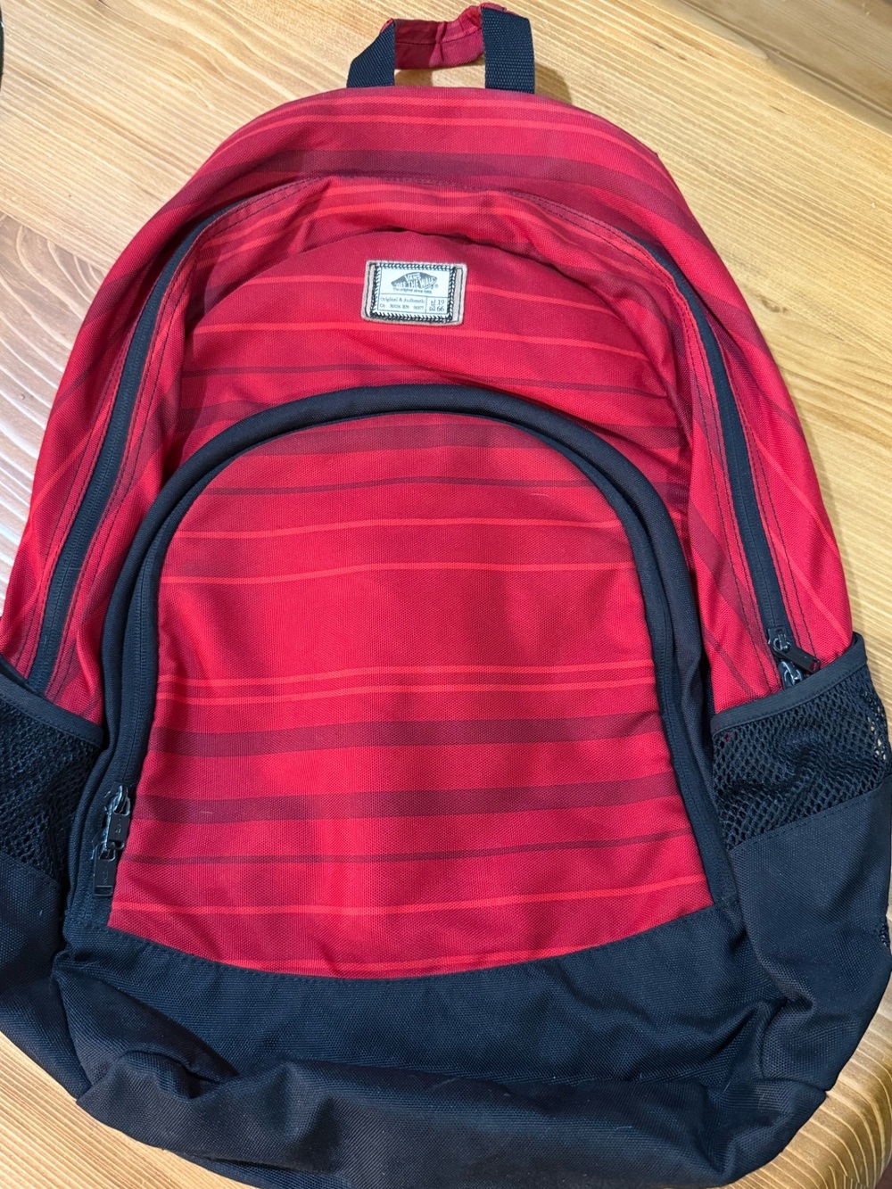 Red & Black Vans Backpack